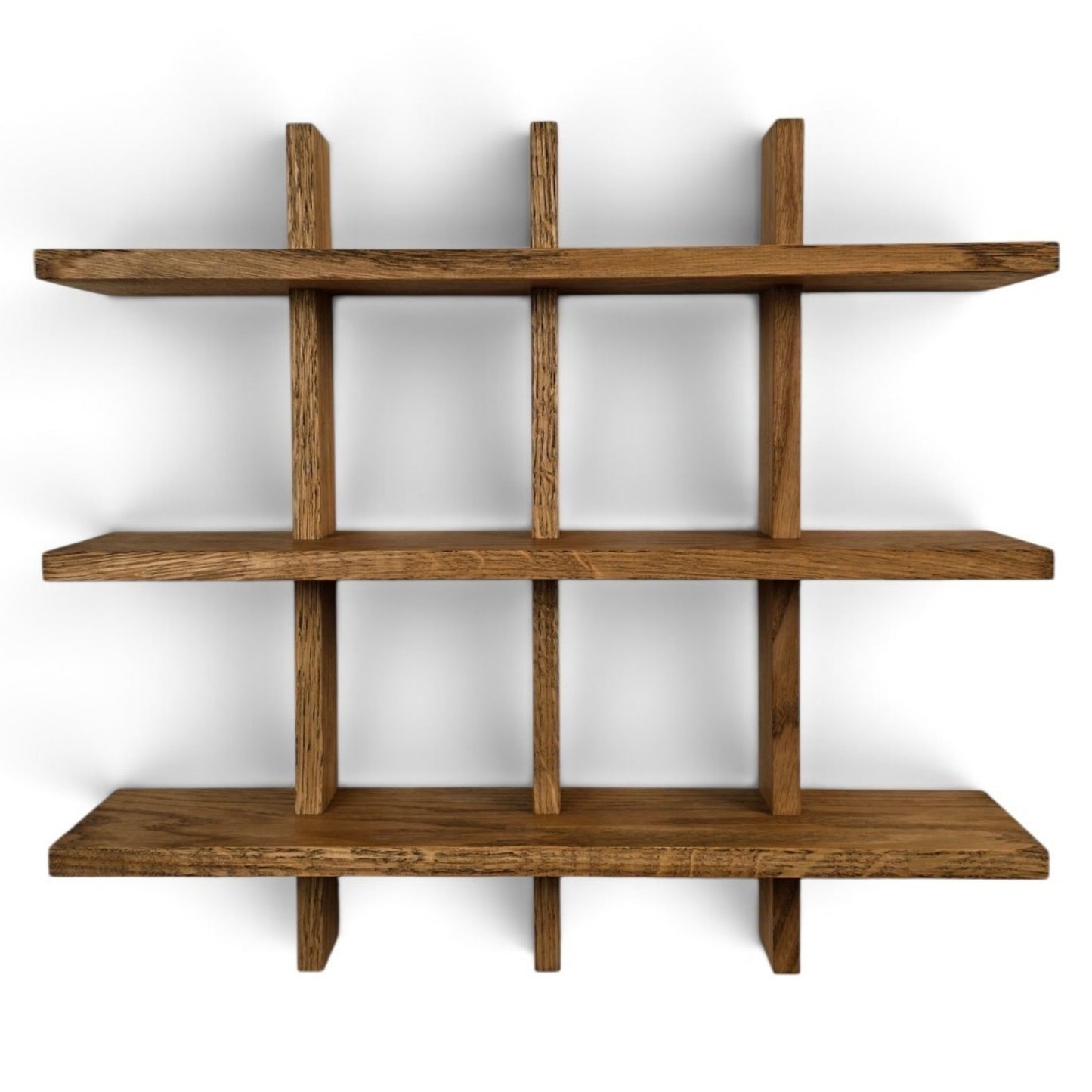 Hebe - the elegant solid oak mug rack with room for large mugs, handles, and small vases