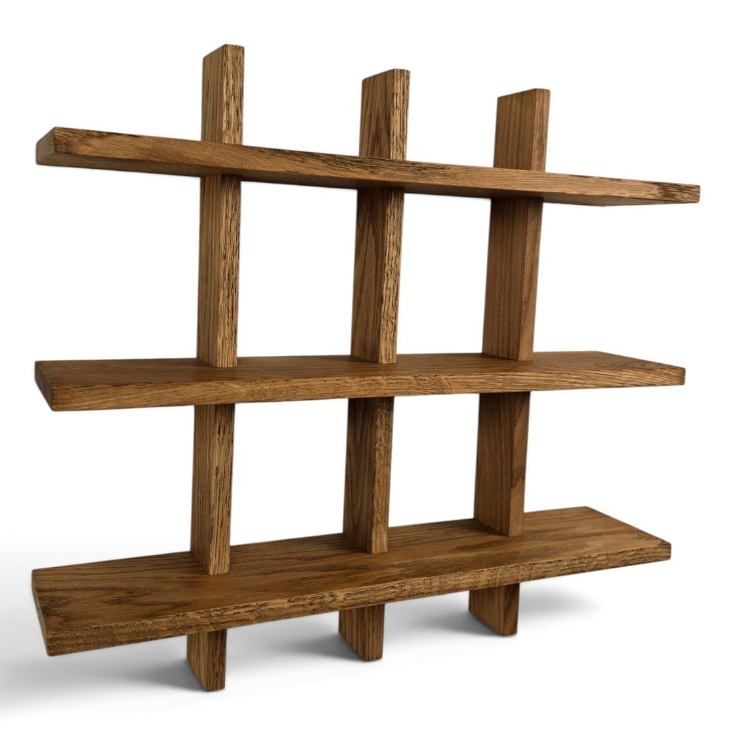Hebe - the elegant solid oak mug rack with room for large mugs, handles, and small vases